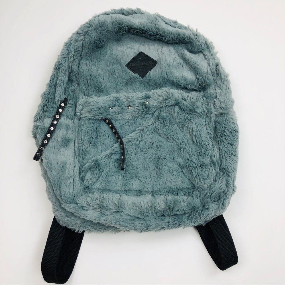 💥LAST ONE💥Mikaela Grey Fur Mini Backpack - Picture 3 of 7